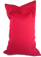 Ecologisch Kersenpitkussen-hoes - losse wasbare kussensloop voor kersenpitkussen 20x30 (Kleur: Rood) - thumbnail