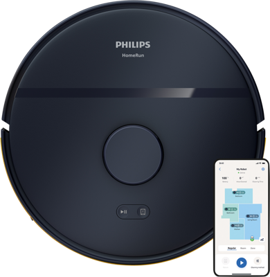 Philips XU2000/10 Robotstofzuiger met Dweilfunctie - Blauw Philips XU2000/10 Robotstofzuiger met Dweilfunctie - Blauw