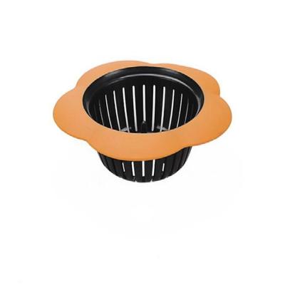2 stks draagbare handheld Outfall water tank zeef gootsteen filter afvoer badkamer keuken gadget (oranje) 2 stks draagbare handheld Outfall water tank zeef gootsteen filter afvoer badkamer keuken gadget (oranje)