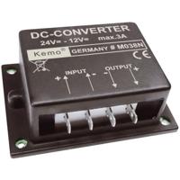 Kemo Spanningsomvormer Module Ingangsspanning (bereik): 24 - 26 V/DC Uitgangsspanning (bereik): 12 V/DC (max.) 3 A - thumbnail