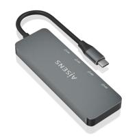 AISENS HUB USB 3.2 GEN2 10G USB-C/M-2XUSB-C/H-2XUSB-A/H 15CM GRAU - thumbnail