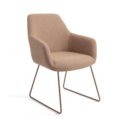 Jesper Home Eetkamerstoel 'Hiroo' Slide Rose, kleur Whisper Wheat