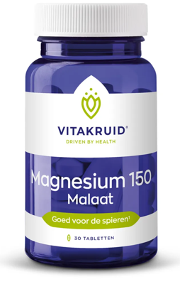 Magnesium 150 malaat met vitamine B6 (P-5-P) 30 Tabletten