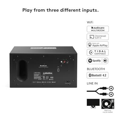 Audio Pro C10 MkII Multiroom-luidspreker - Zwart