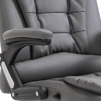 Kantoorstoel kunstleer antraciet - thumbnail