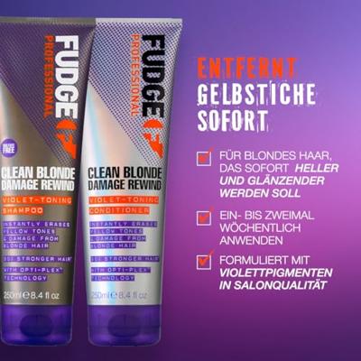 Fudge Care Clean Blonde Violet-Toning Shampoo 1000ml