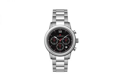 Carl Heinrich Chronograph Quartz 40 mm Staal | G0907-SBLS