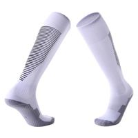 Een paar Adult anti-Skid over knie dikke zweet-absorberende hoge knie sokken (wit) - thumbnail