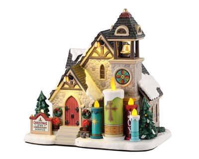 Candlelight Church 17x26x27 cm Kerstdorp LEMAX - Lemax