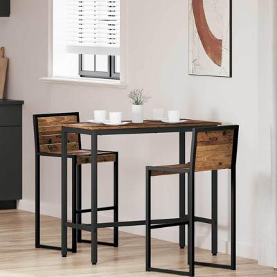 Tafel Oudhout 100 x 50 x 90,5 cm Engineered hout en staal Tafel Oudhout 100 x 50 x 90,5 cm Engineered hout en staal