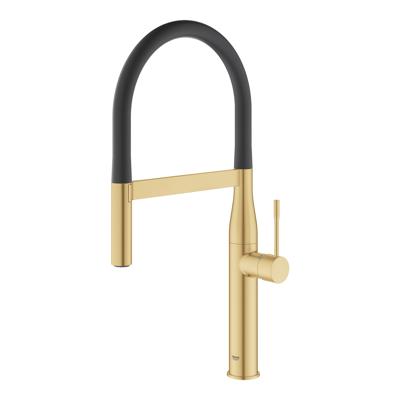 GROHE Essence Keukenkraan - hoog - 2 straalsoorten - met profesionele handdouche - cool sunrise geborsteld 30294GN0