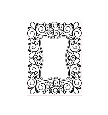 Vaessen Creative • embossing folder scroll