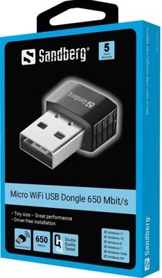 Sandberg Micro Wifi Dongle 650 Mbit/s Sandberg Micro Wifi Dongle 650 Mbit/s