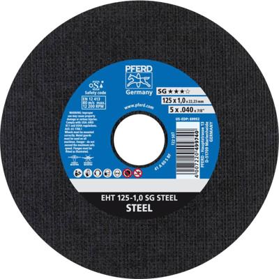 PFERD TOOLS SG STEEL 61341082 Doorslijpschijf recht 125 mm 25 stuk(s) Staal