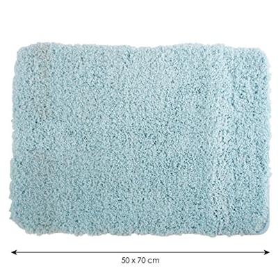 MSV Badkamerkleedje|badmat voor op vloer - lichtblauw - 50 x 70 cm