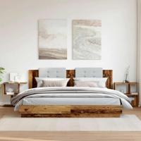 Nachtkastjes 2 st 50x30x51,5 cm bewerkt hout oud houtkleurig - thumbnail