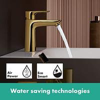 Hansgrohe Wastafelmengkraan Talis E 110 Eengreeps met Trekwaste Gepolijst Goud - thumbnail
