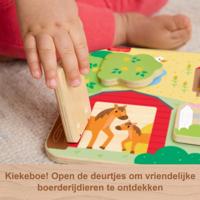 Babyspeeltje Mattel 20 x 20 x 1,91 cm dieren - thumbnail