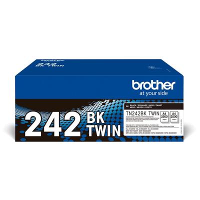 Brother Toner TN-242BKTWIN Origineel 2-pack Zwart 2500 bladzijden TN242BKTWIN Brother Toner TN-242BKTWIN Origineel 2-pack Zwart 2500 bladzijden TN242BKTWIN