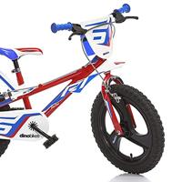 Dino R1 14 inch 24 cm jongens knijprem rood - thumbnail