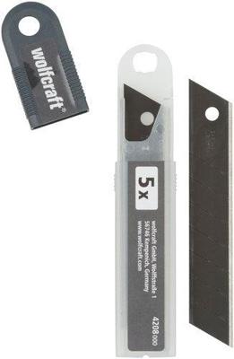 Wolfcraft abbrechklingen | 18mm | zwart | 5 stuks - 4208100 Wolfcraft abbrechklingen | 18mm | zwart | 5 stuks - 4208100