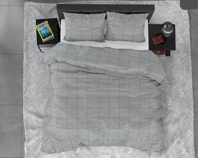 Dreamhouse Deep check Grey 200 x 220 cm