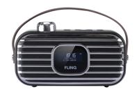 FlinQ DAB+ Radio - Draadloze Speaker - 80 stations - DAB+ Ruisvrij - Bluetooth - thumbnail