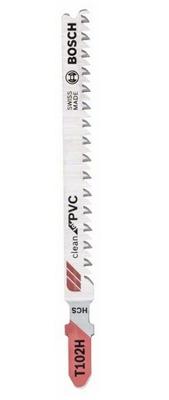 Bosch Accessoires Decoupeerzaagblad T 102 H Clean for PVC 3st Bosch Accessoires Decoupeerzaagblad T 102 H Clean for PVC 3st