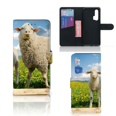Honor 20 Pro | Telefoonhoesje | Met pasjeshouder | Schaap en Lammetje Honor 20 Pro | Telefoonhoesje | Met pasjeshouder | Schaap en Lammetje