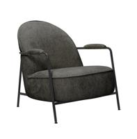 Tower Living Fauteuil 'Amelia' Chenille, kleur Charcoal - thumbnail