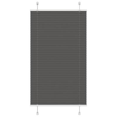 Pliss rolgordijn 75x150 cm stofbreedte 74,4 cm polyester zwart Pliss rolgordijn 75x150 cm stofbreedte 74,4 cm polyester zwart