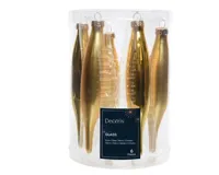 6 kerstpegels licht goud glans-mat KSD - Ksd - thumbnail