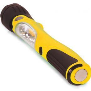 Perel werklamp led batterij 31 x 14 cm ABS/rubber geel/zwart