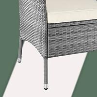 Solar tuinlamp wicker hoogte 50cm - thumbnail