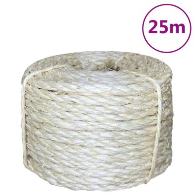 VidaXL Touw 6 mm 25 m 100% sisal