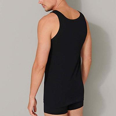 2-Packheren hemden 95/5 - Witte en zwarte Biologisch katoenen mannen onderhemden