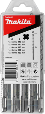 Makita B-49052 SDS-plus Borenset 5-delig