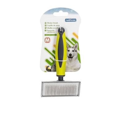 Nobleza Slickerborstel voor hond en kat - Rechthoek - 9 cm