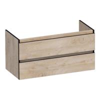 Brauer Joy Edge - Onderkast - 100 cm - met 2 Softclose Lades Greeploos en 1 Sifon Uitsparing - Forest Wheat - thumbnail