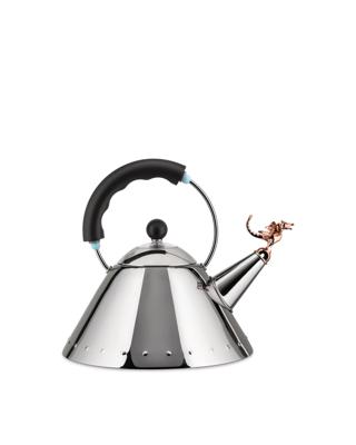 Alessi Fluitketel Tea Rex - 9093REX B - Zwart - 2 liter - door Micheal Graves