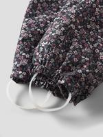 Met fleece gevoerde sneeuw jumpsuit met all-over print voor meisjes NAME IT donkerblauw - thumbnail