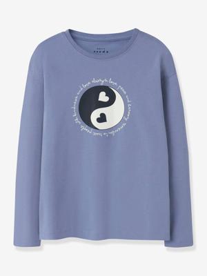 Biologisch katoen meisjes jurk licht ijsblauw