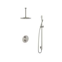 Hotbath Buddy - Inbouw Regendoucheset - Thermostatisch - Plafondbuis 30 cm - Hoofddouche 300 mm - Staafhanddouche - Glijstang 900 mm - met 2-Weg Stop-Omstel - Waterbesparend - V02 - thumbnail