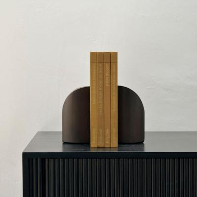 Ethnicraft Boekenstandaard 'PI' Mahoniehout, Set van 2 stuks, kleur Donkerbruin