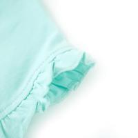 Kindershirt met korte mouwen 104 lichtzeeblauw - thumbnail