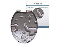 MDF WC-bril GREY STEEL met soft-close lange levensduur: extreem onbreekbaar en krasbestendig comfort en functie: geruisloos sluiten dankzij de automatische valrem eenvoudig schoon te maken dankz - thumbnail