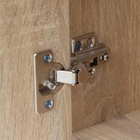 Wandtafel inklapbaar 100x60 cm eikenkleurig - thumbnail