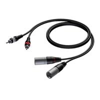 Procab CAB701 Basic 2x XLR male - 2x RCA male 1.50 meter - thumbnail