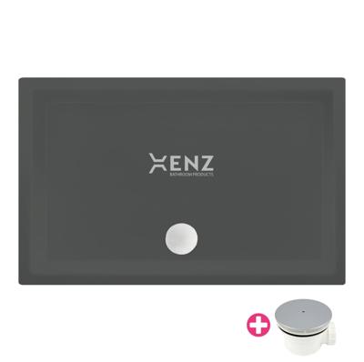 Xenz Mariana douchebak 130x90x4cm rechthoek Acryl Antraciet 6936-05 Xenz Mariana douchebak 130x90x4cm rechthoek Acryl Antraciet 6936-05