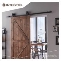Intersteel Schuifdeursysteem Wheel Top - mat zwart - thumbnail